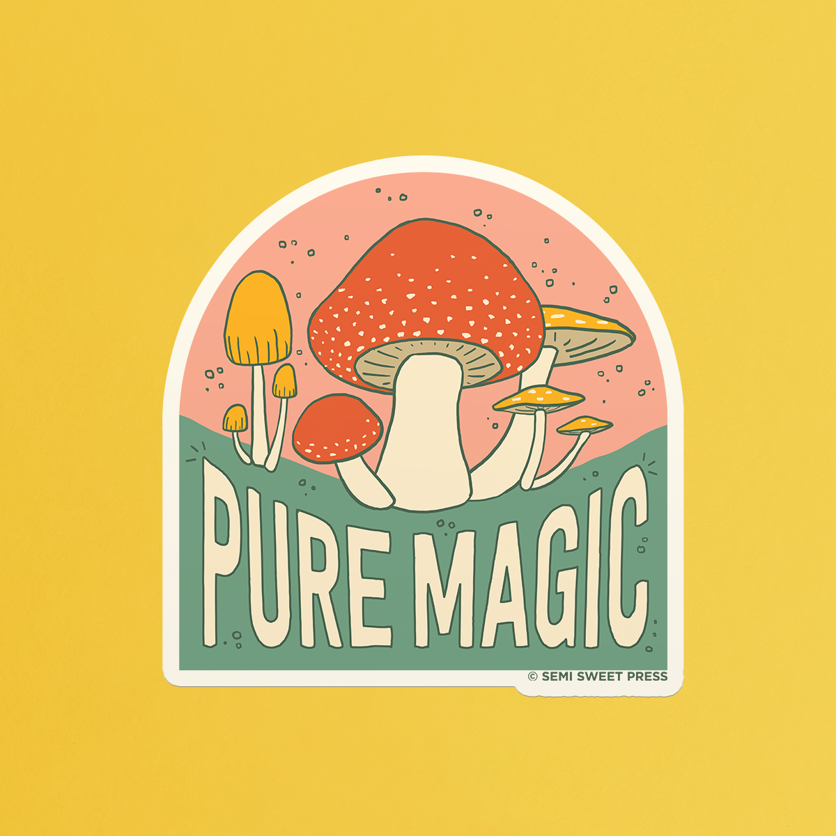 Pure Magic Mushroom sticker