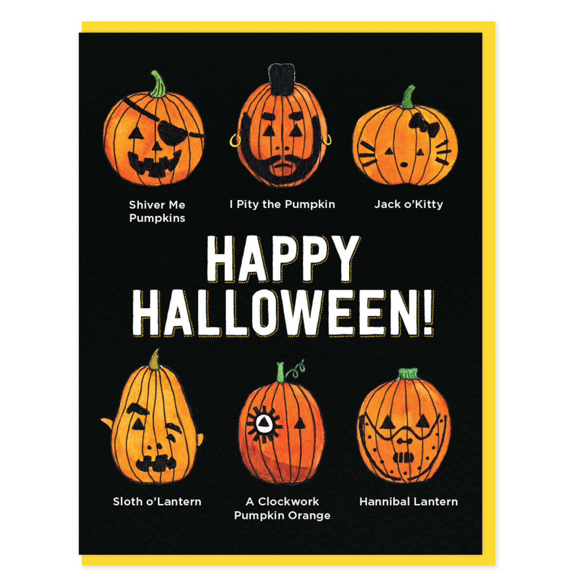 Jack O'Lanterns Halloween Card