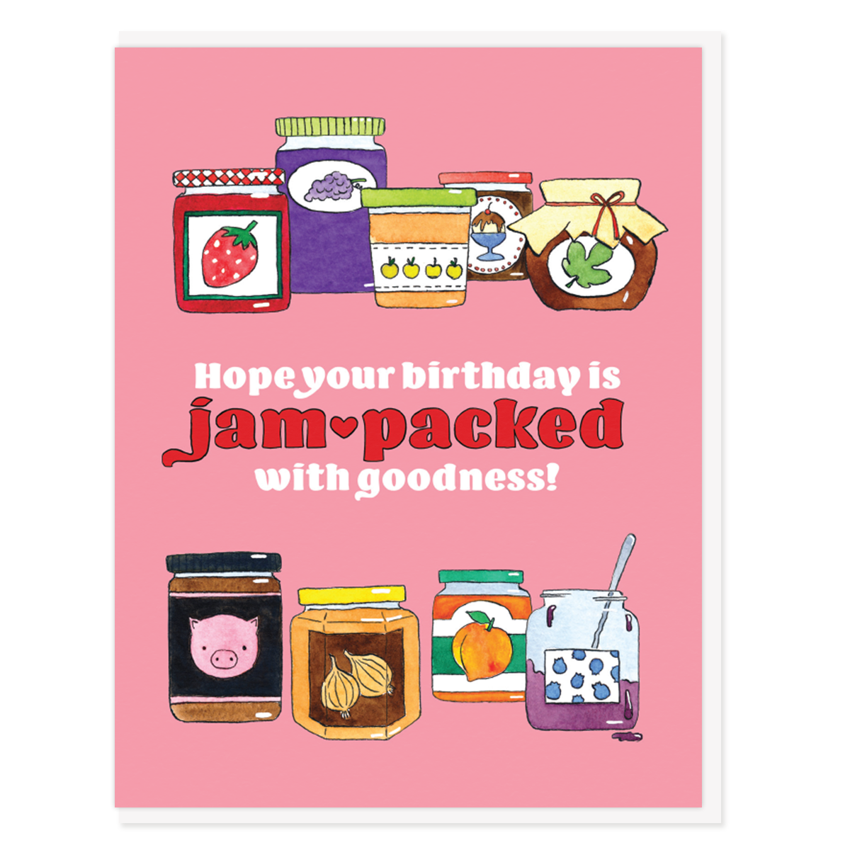 Jam Jars Birthday Card
