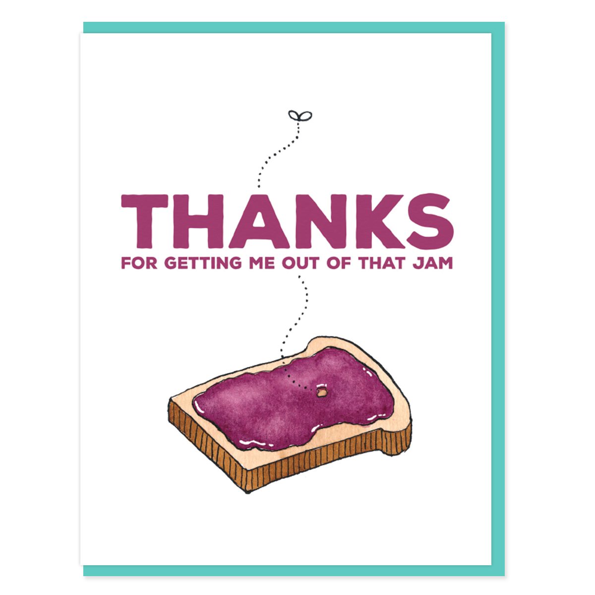 Toast and Jam Thank You Card