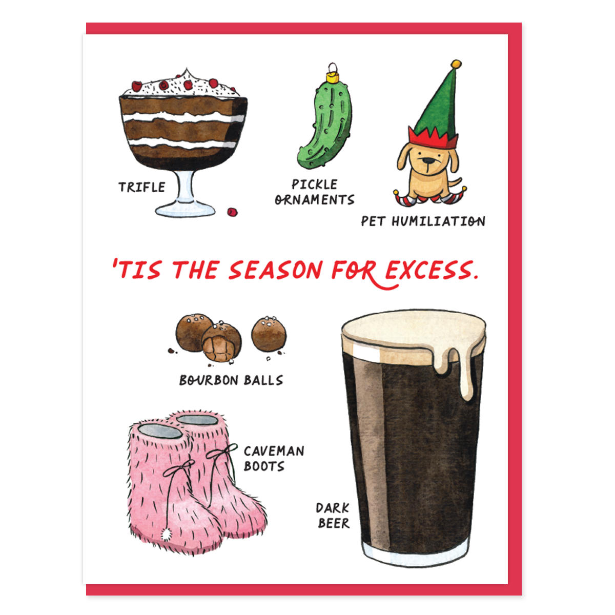 Season for Excess Holiday Card