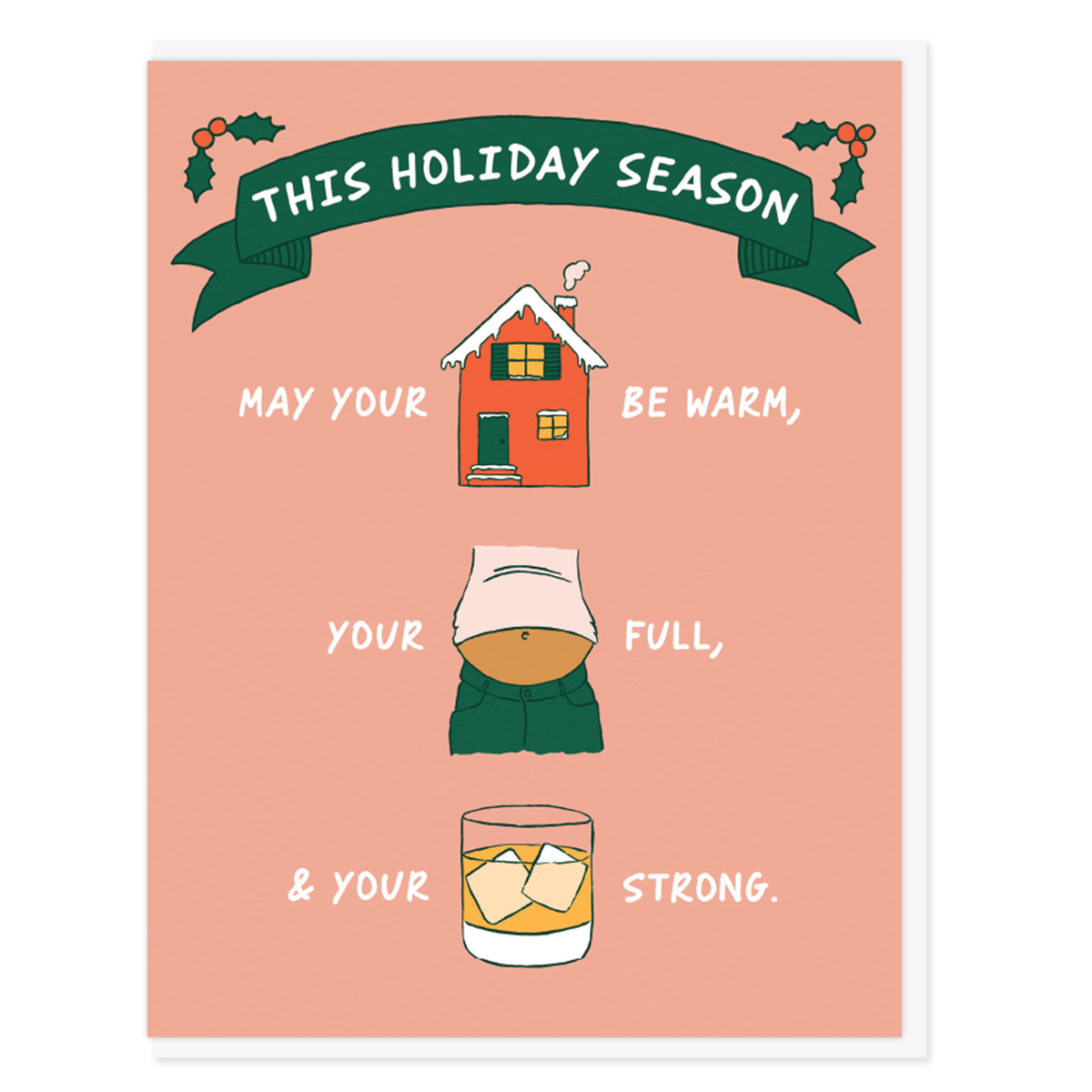 Whiskey Holiday Card