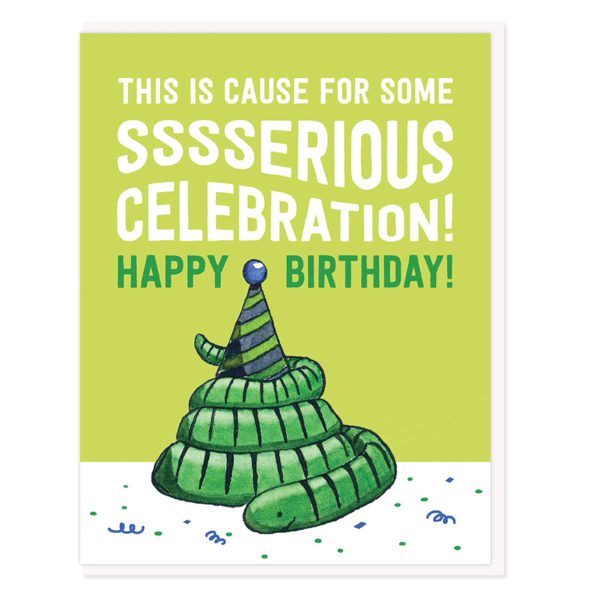 Party Snake Birthday Card