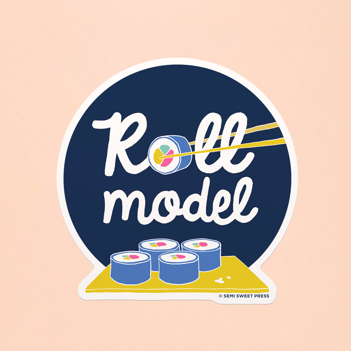 Roll Model sticker