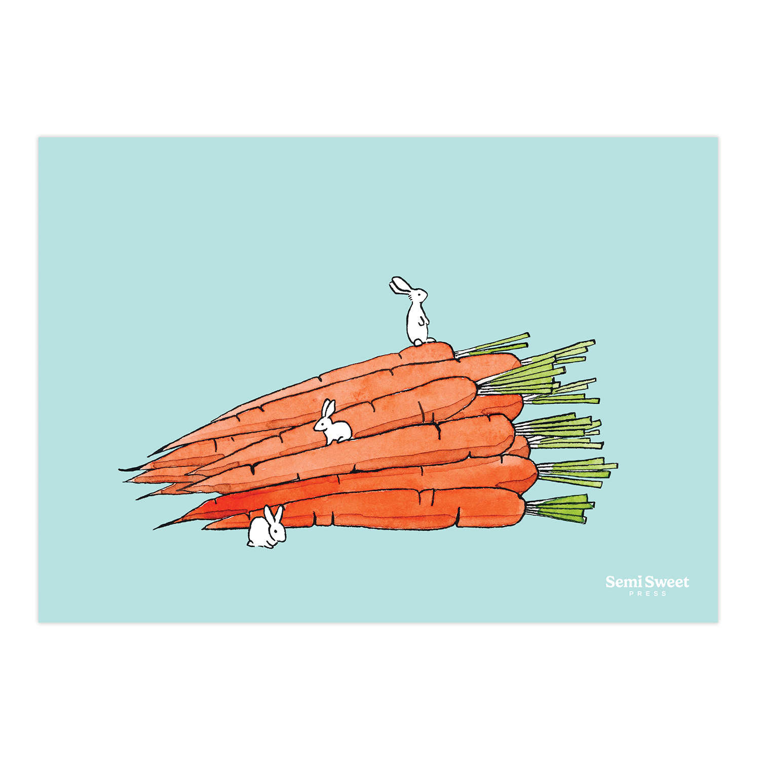 Carrots and Rabbits Art Print