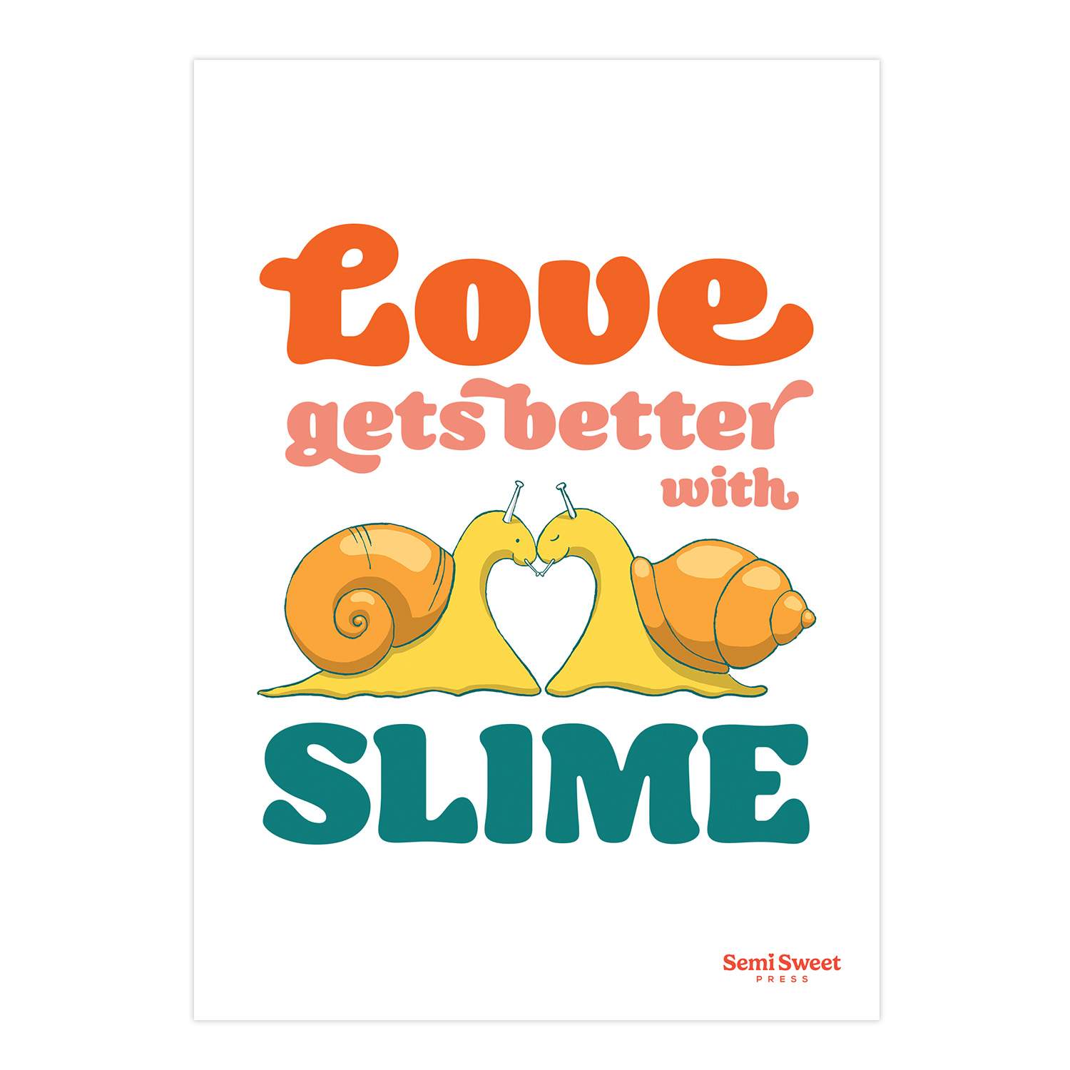 Snail Love Art Print