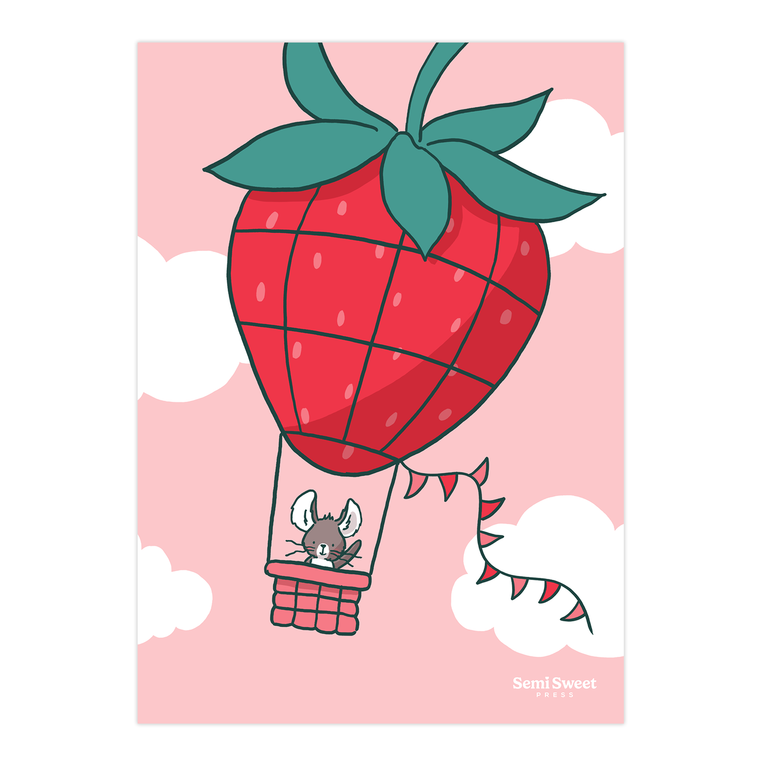Berry Balloon Art Print