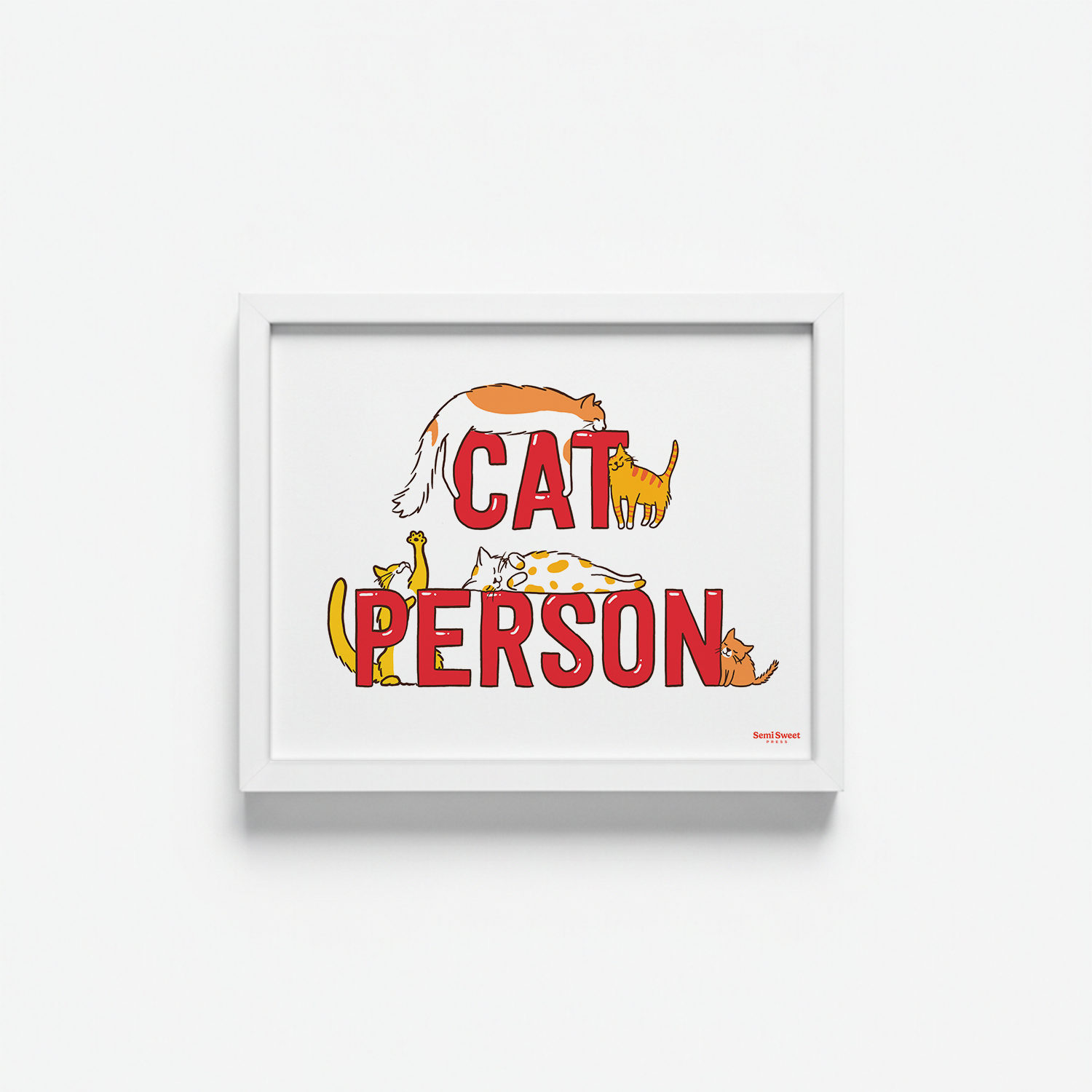 Cat Person Art Print