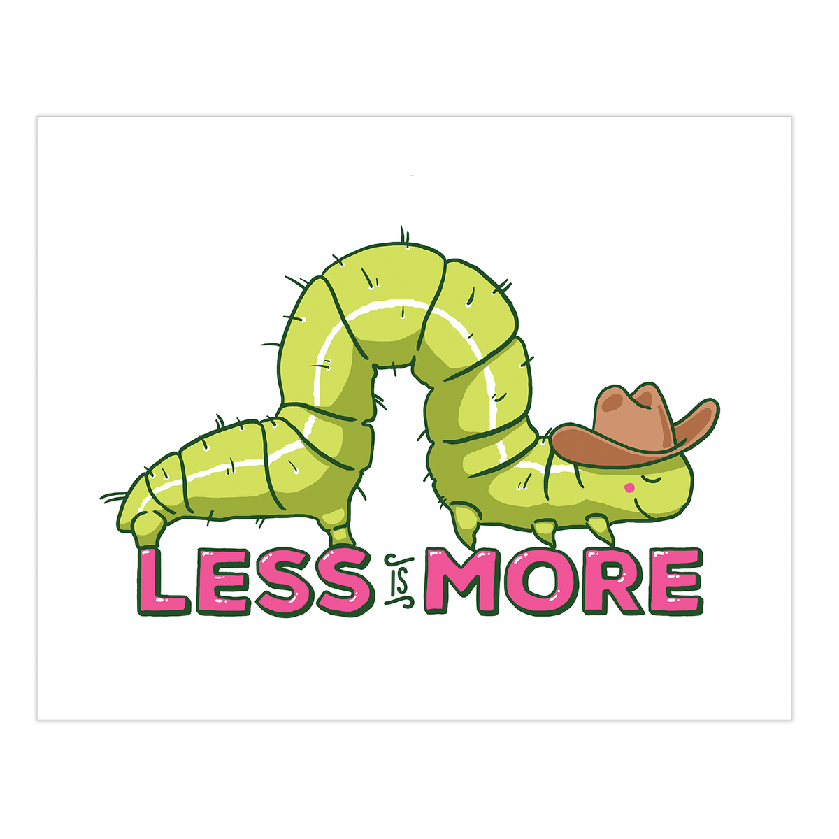 Cowboy Inchworm Art Print