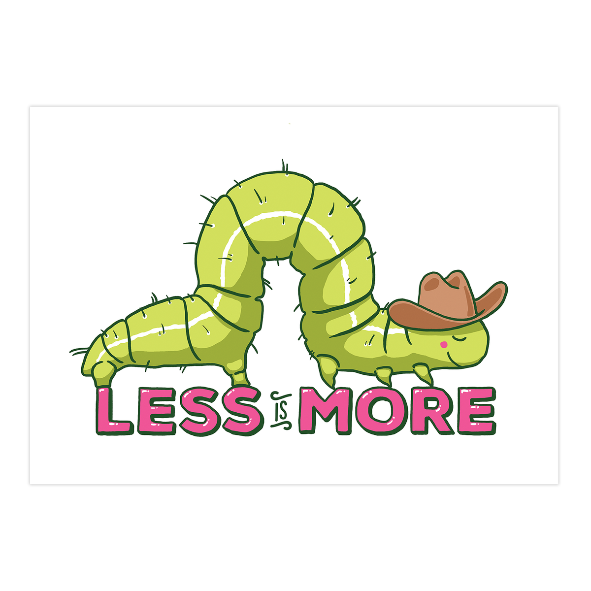 Cowboy Inchworm Art Print