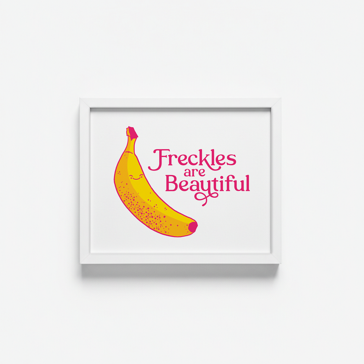 Freckle Banana Art Print