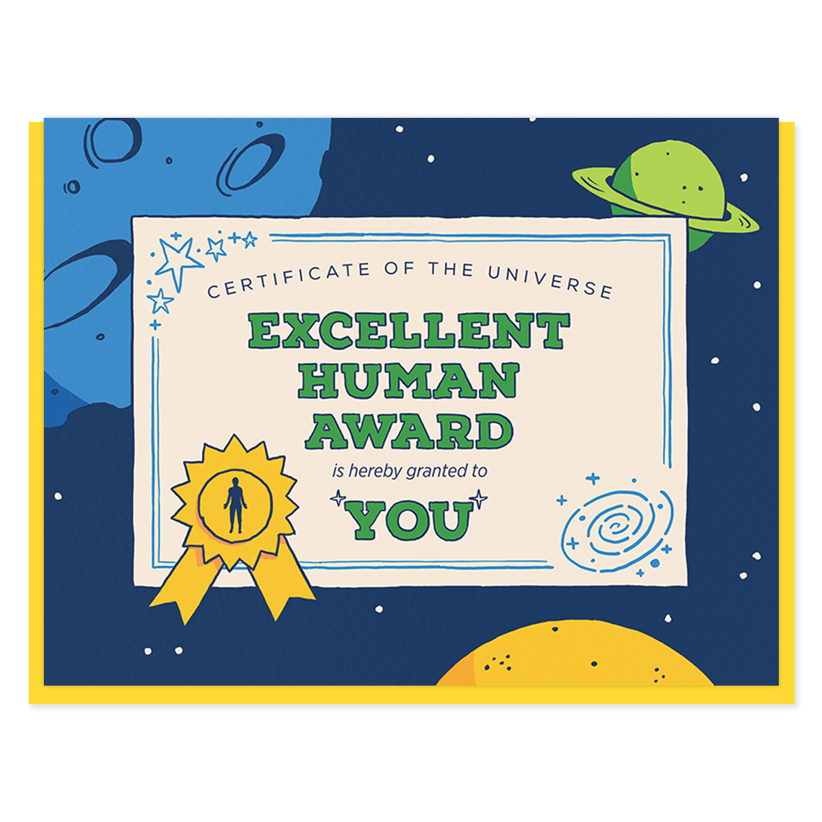 Excellent Human Congratulations Card | Semi Sweet Press