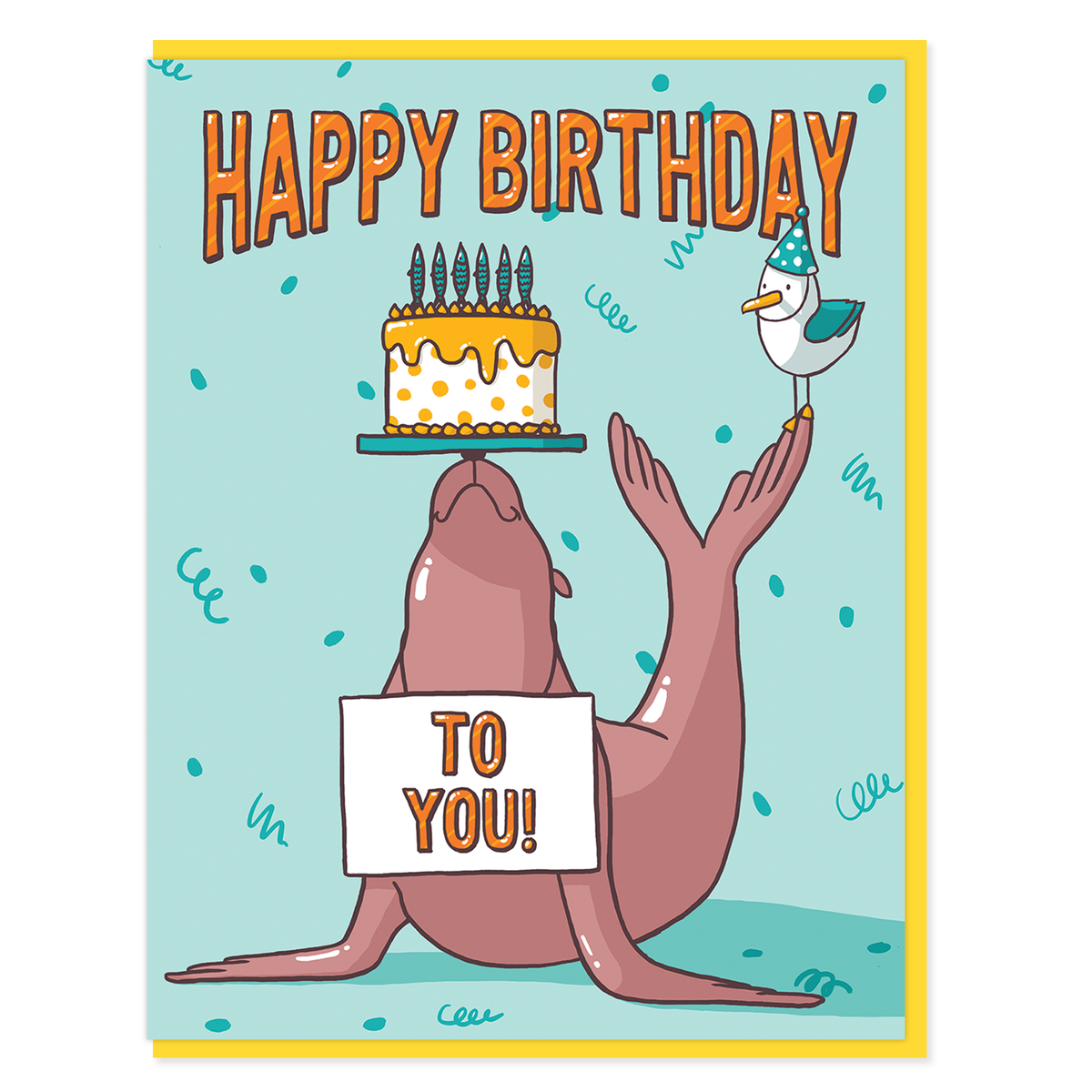 Seal Birthday Card