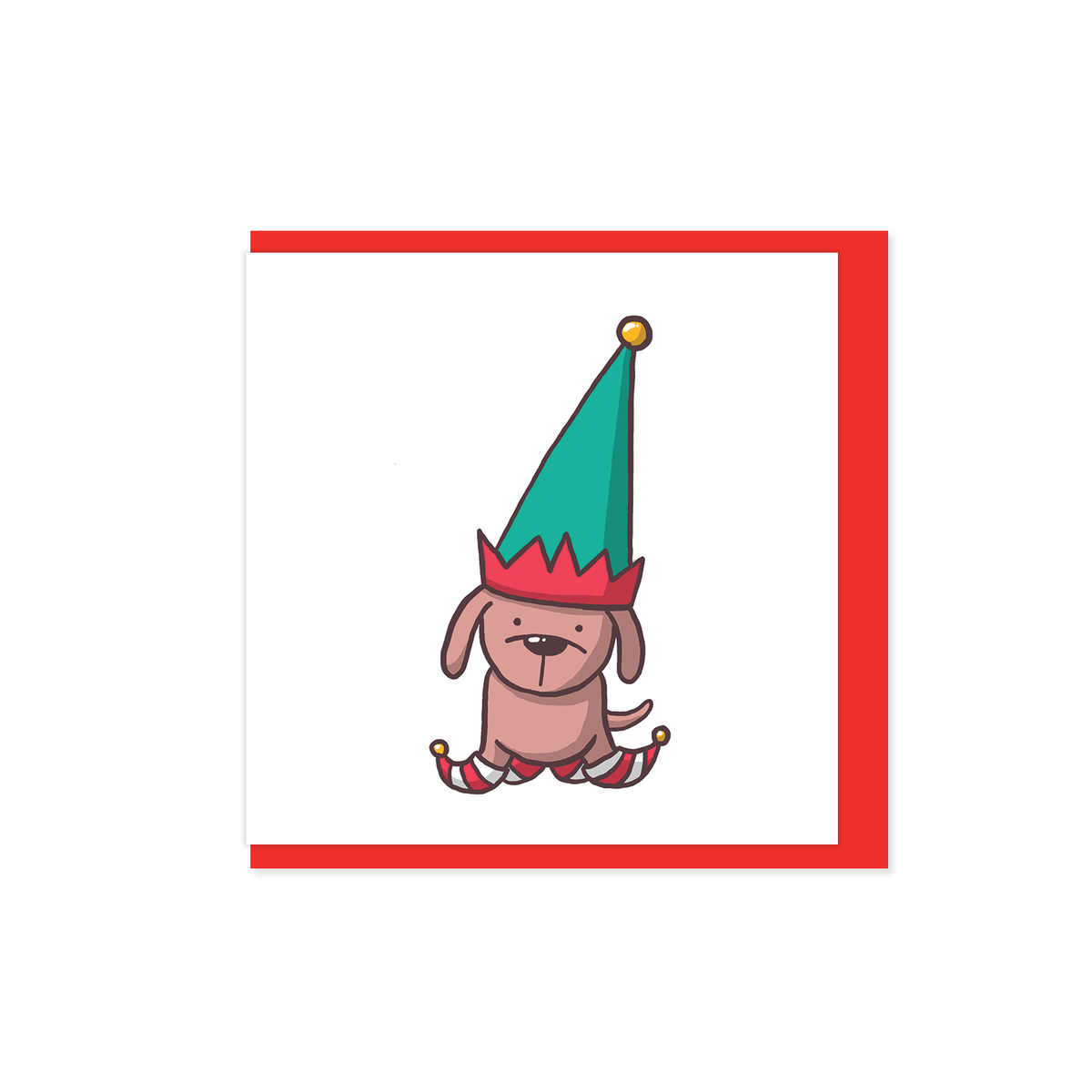 Dog Elf Holiday Mini Card