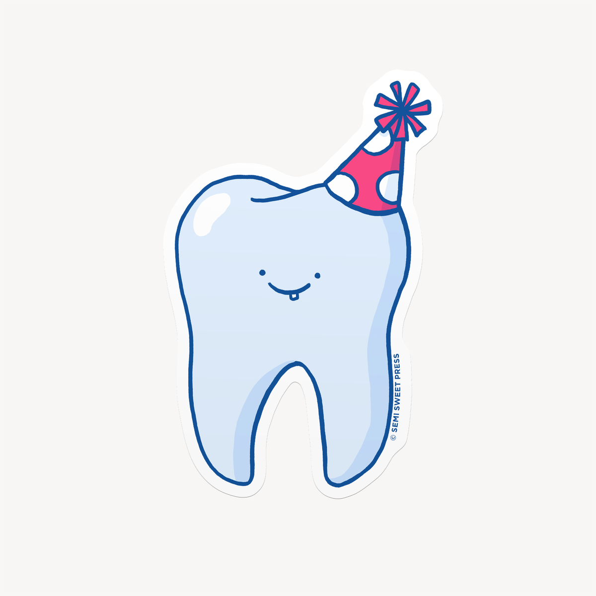 Party Tooth vinyl sticker