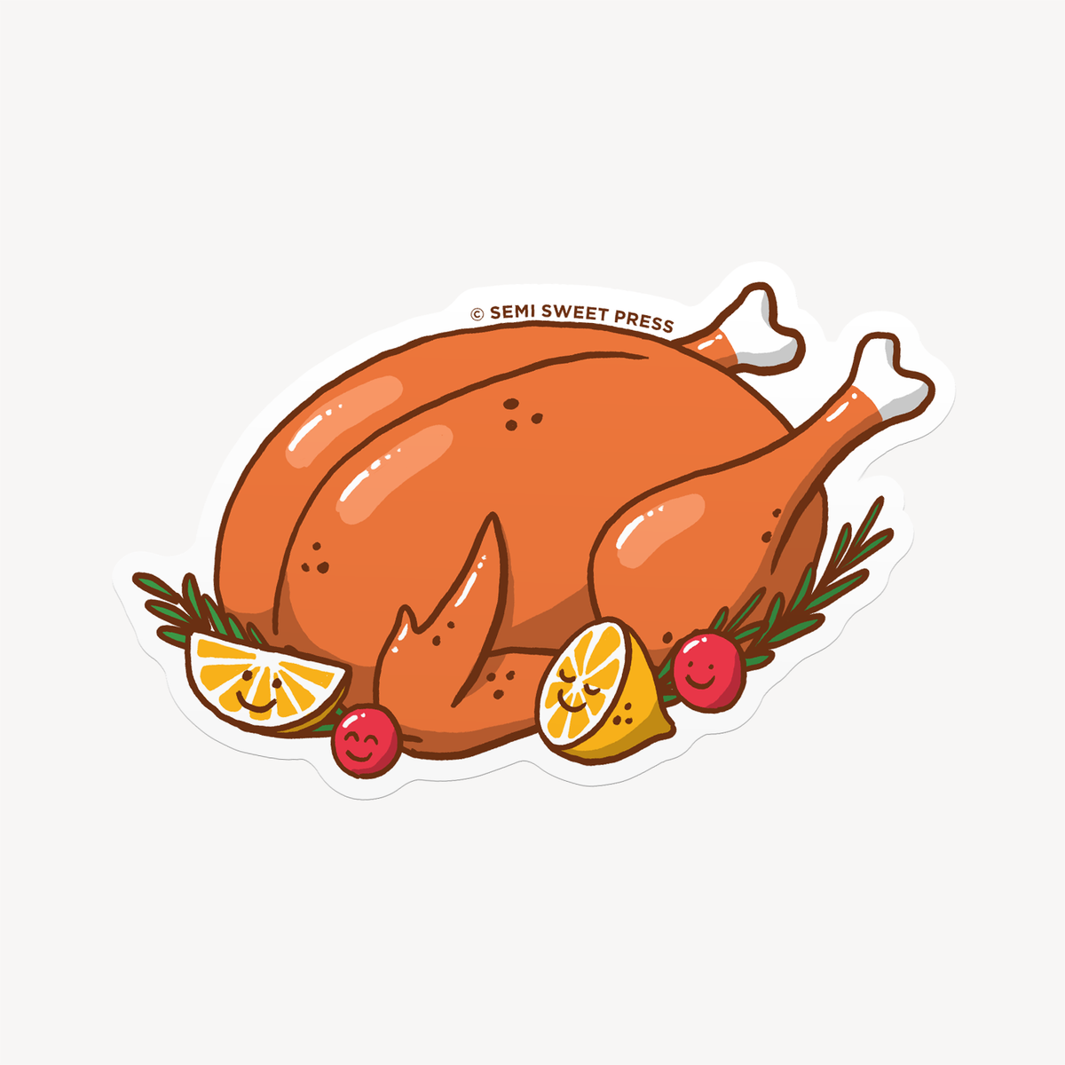 Roast Chicken Dinner vinyl sticker