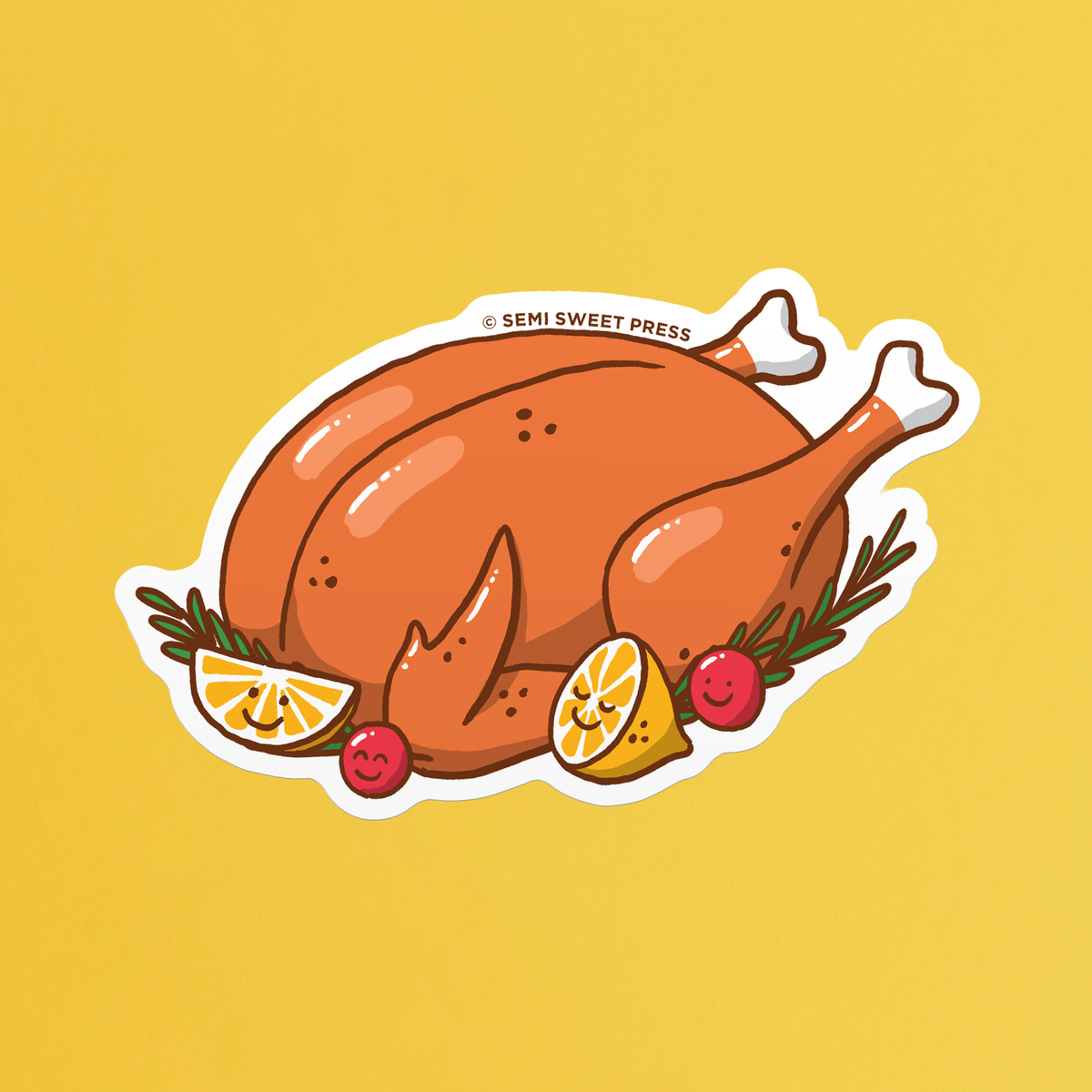 Roast Chicken Dinner vinyl sticker