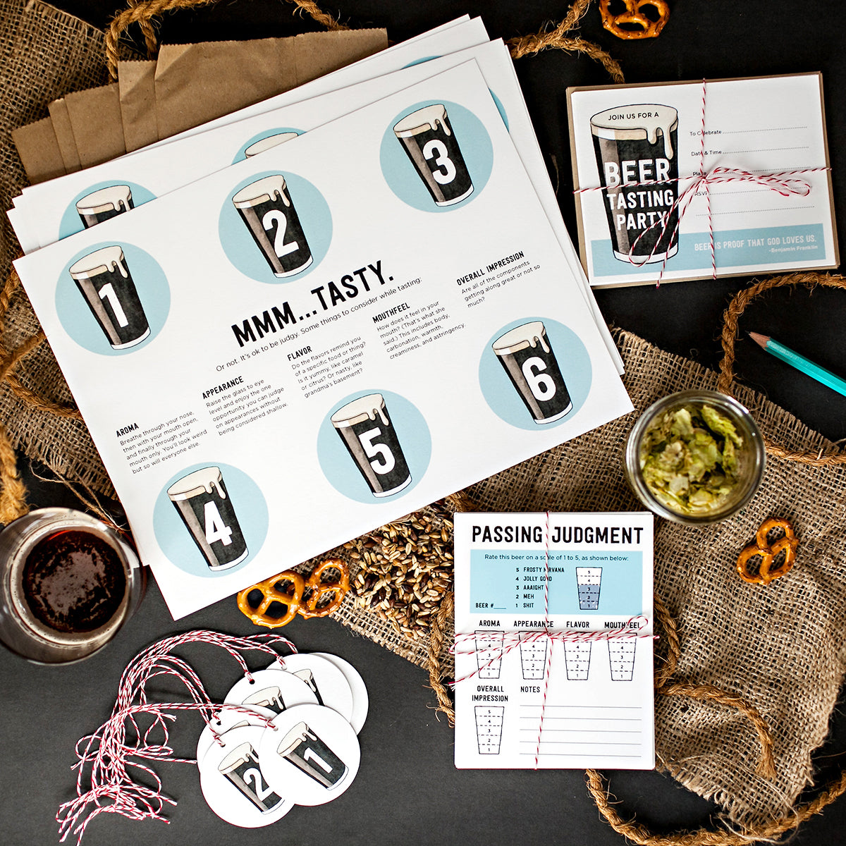 Printable Beer Tasting Kit | Semi Sweet Press printable-beer-tasting-kit-semi-sweet-press