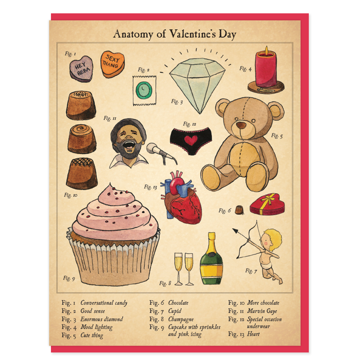Anatomy of Valentine's Day Card