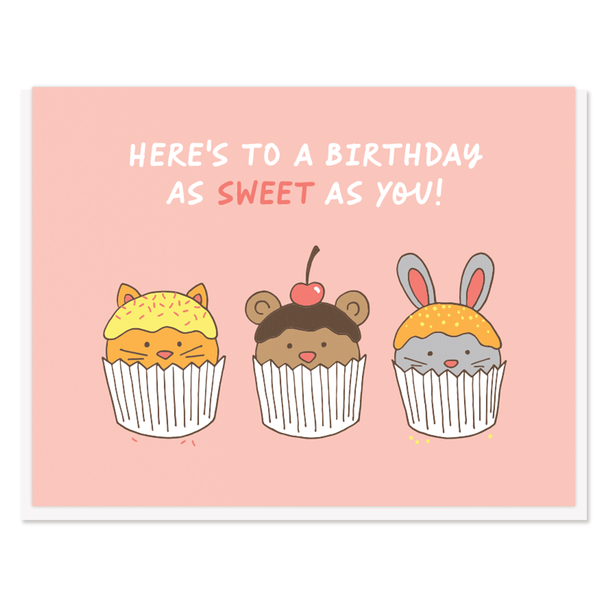 Cupcake Pals Birthday Card