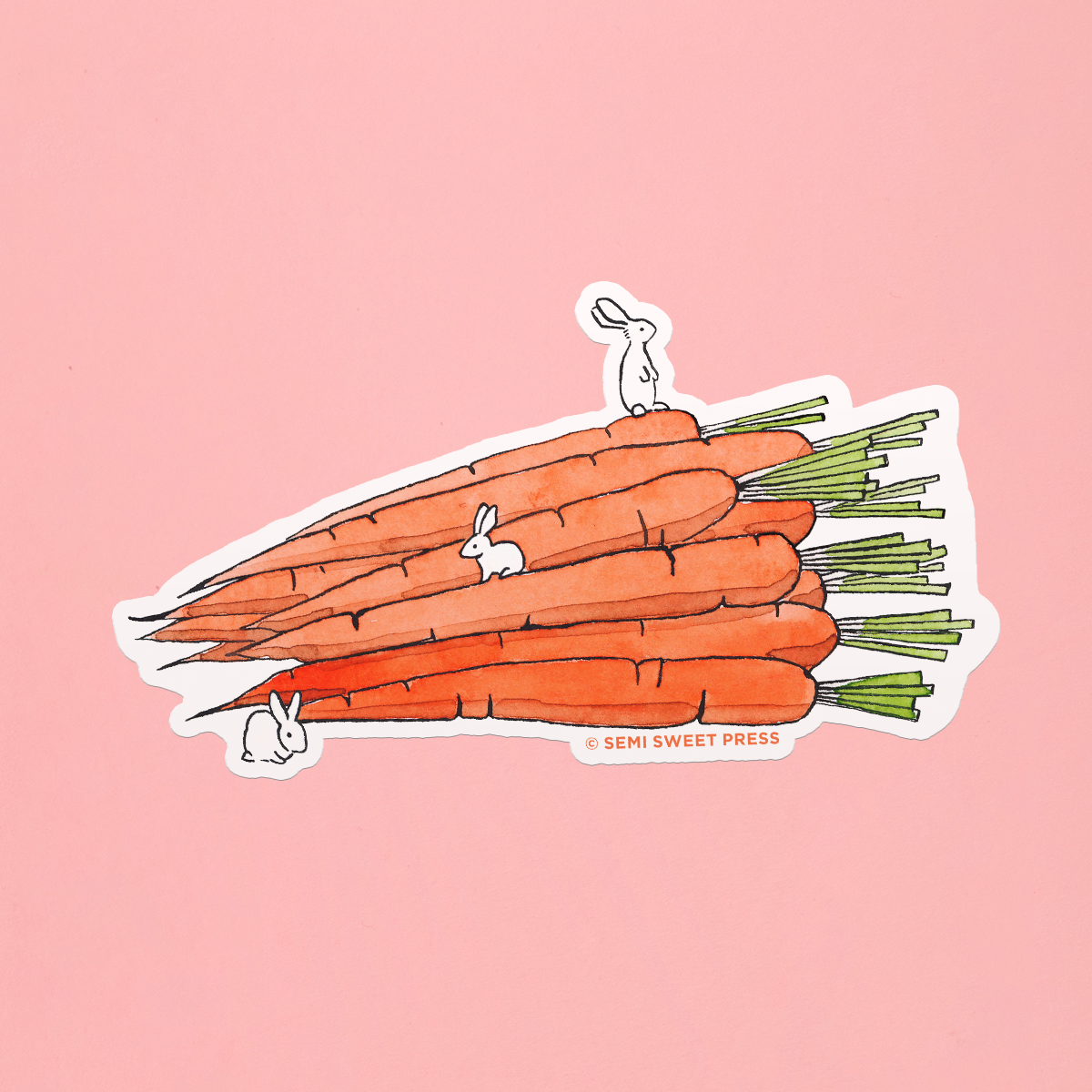 Carrot Bunch sticker
