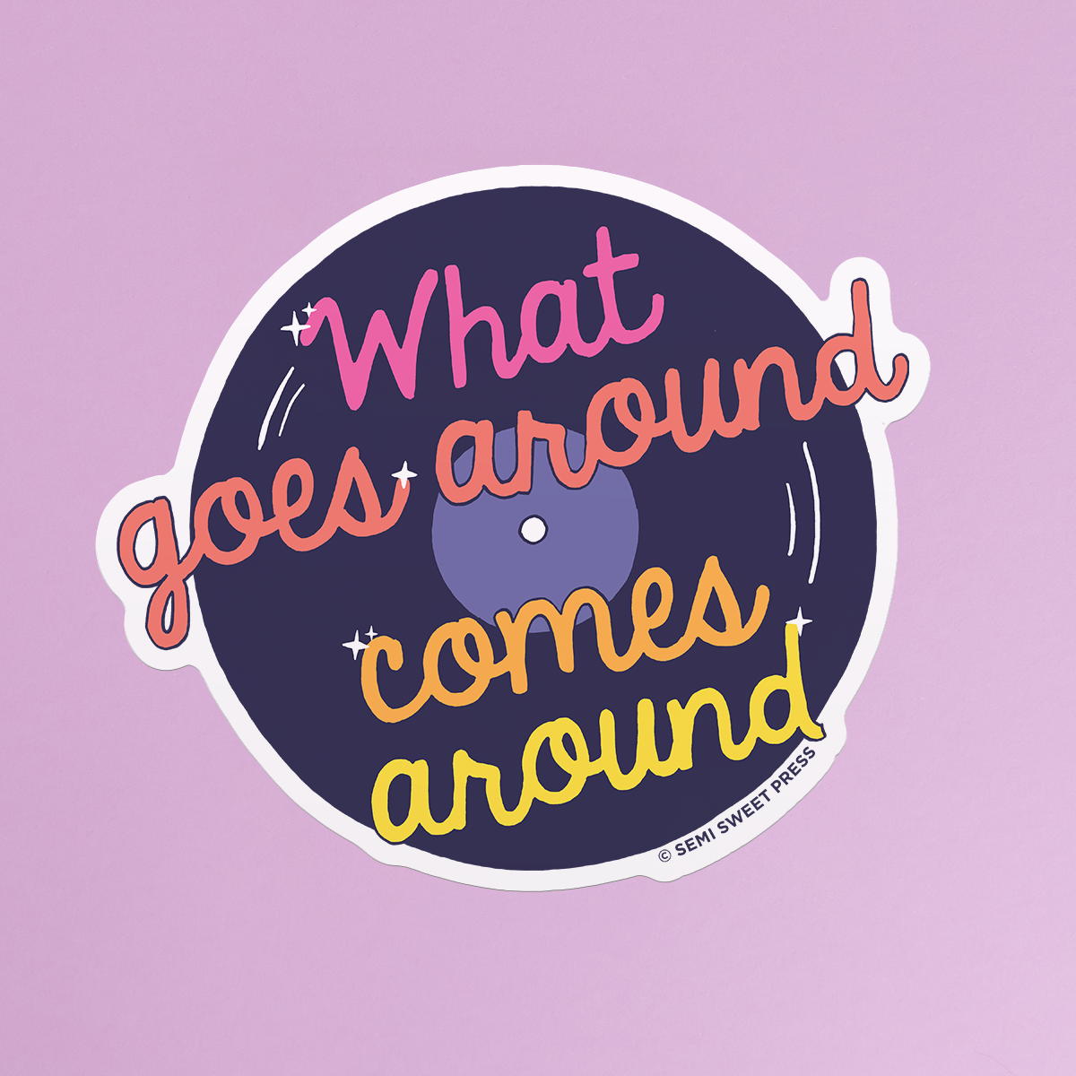 Record compostable sticker